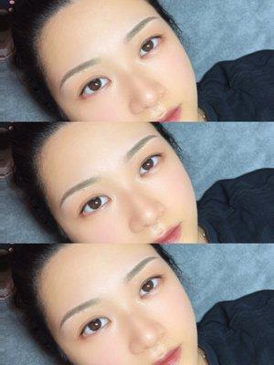 Semi-permanent eyebrows