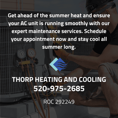 Call Thorp Heating and Cooling to Beat the Heat