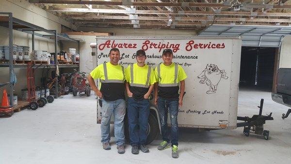 one of our striping crews.