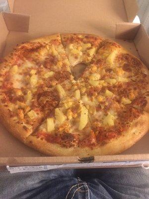 Bacon, chicken, pineapple