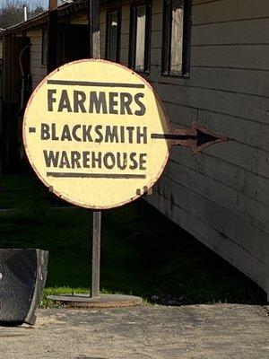 Sign at Warehouse