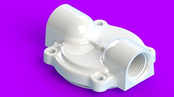 This is a Render of a 3D Designed Aircraft Component