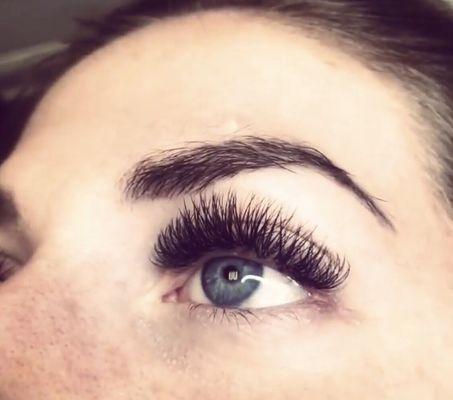 Volume eyelash extensions