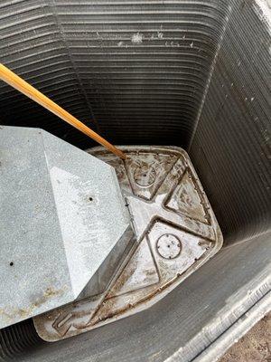 HVAC Condensing unit cleaned