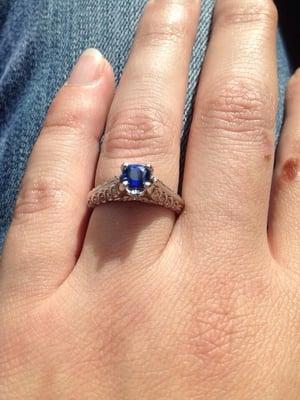 My Fiancé's new ring!!! Thanks so much Allen!!