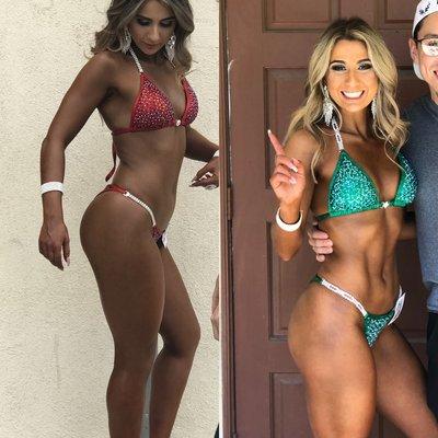 Personal Transformation - Bikini Competition edition. Contact me for Contest Prep