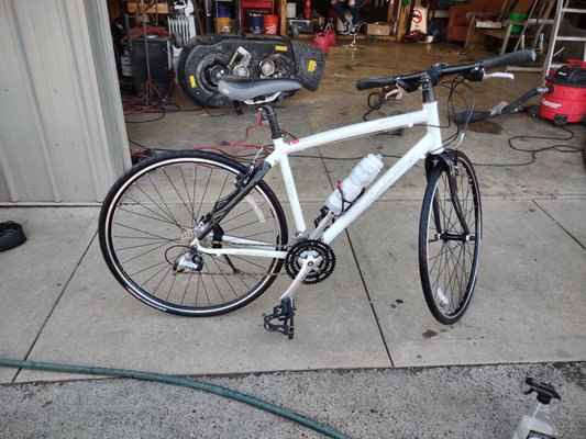 Specialized bicycle needed new chain new tires and new brake pads. Total was $100.