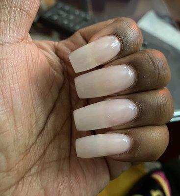 Love my nails!!! Just wanted clear and simple this time and MiMi delivered!!!! She never disappoints!