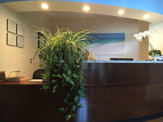 Reception desk