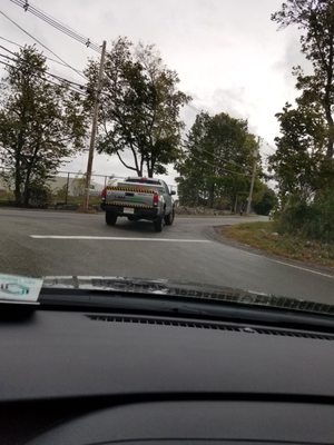 Reckless driver from terminix in brockton on october 10 at 1:55pm