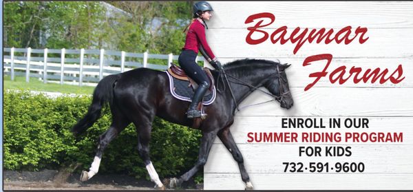 Summer riding program registration is now open