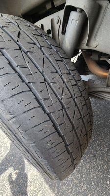 Nail in tire