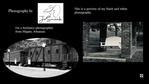 Black & White Portfolio page 1