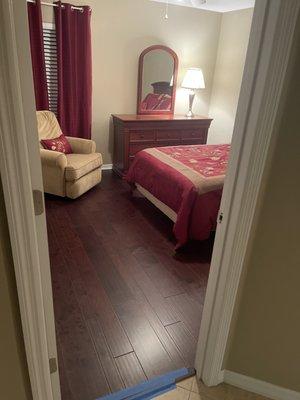 After photo of the guest room