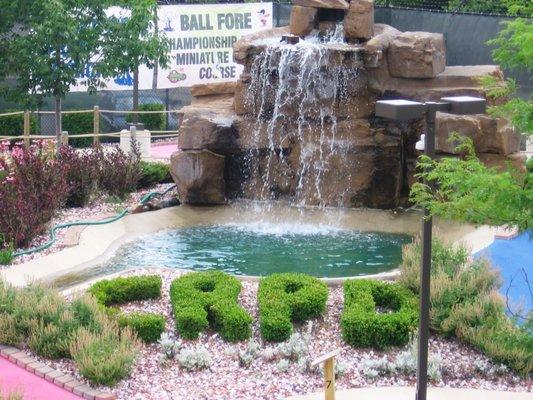 Championship-level miniature golf course with awesome water features.