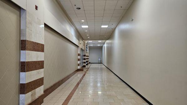 Hallway to Community Health & Dental Care.