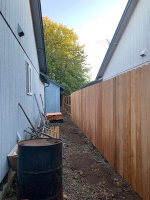 Fencing work