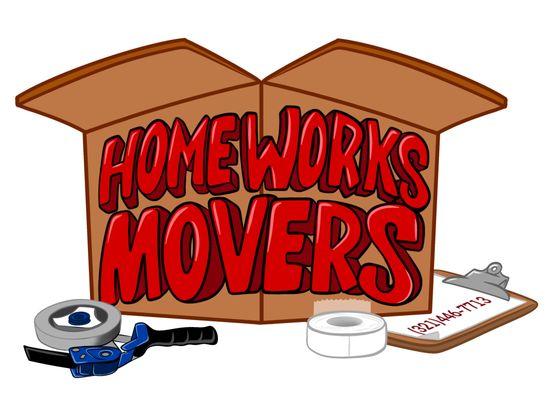 Homework's movers including my phone number