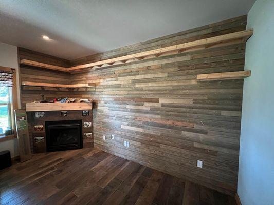 stunning makeover feature wall