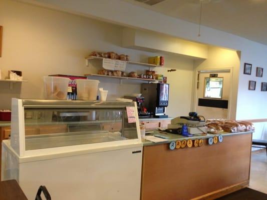 North Side Restaurant checkout counter.