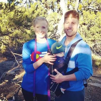 Love our true Colorado gear while hiking through horse gulch!