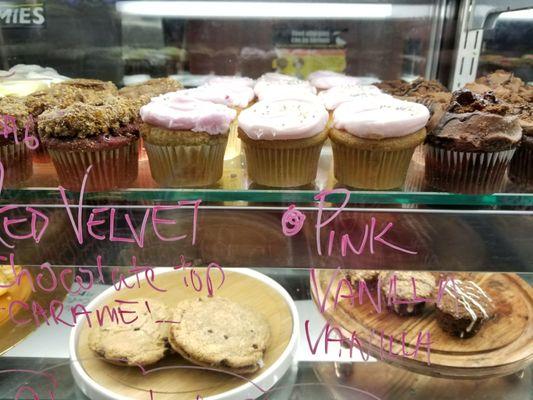 Pink vanilla vanilla cupcake $5.50