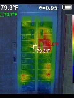 Thermal image of Main electrical panel