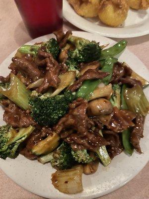 Hunan Beef with no green peppers