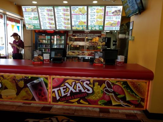 Texas Chicken and Burgers is clean for now period that's very good