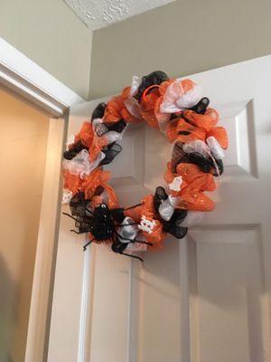 Handmade mesh wreath