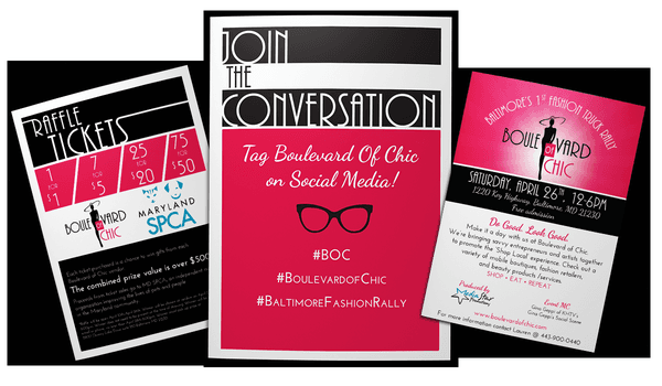 Ground up development and execution for the Boulevard of Chic fashion events, including printed materials, social media and web design.