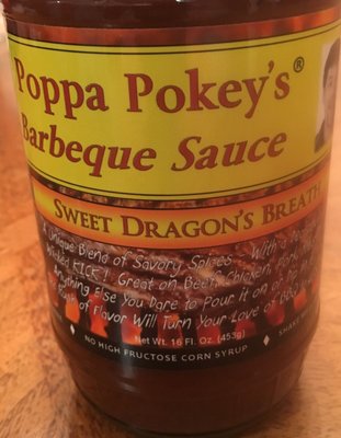 Poppa Pokey's BBQ sauce "Sweet Dragon's Breath"