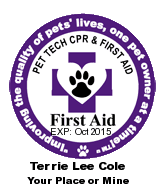 Terrie Lee Cole- Pet Tech CPR and First Aid Certified