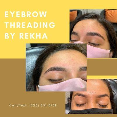 Eyebrow threading by Rekha