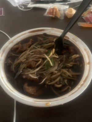 Beef and Beef with Bean Sprouts