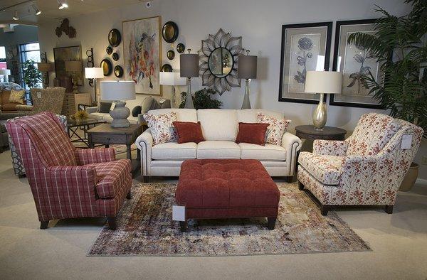 Smith Brothers Sofa, Chairs & Ottoman