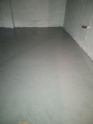 Basement Walls and floors painted sealer demolded washed and painted