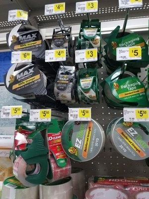 Five and a half bucks for a roll of packing tape in a Dollar store.