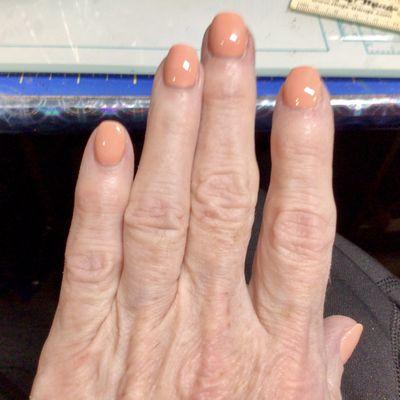 My finished Dip Manicure.  Love the color!