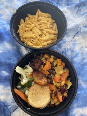 Vegan Bowl, Vegan Mac & Cheese