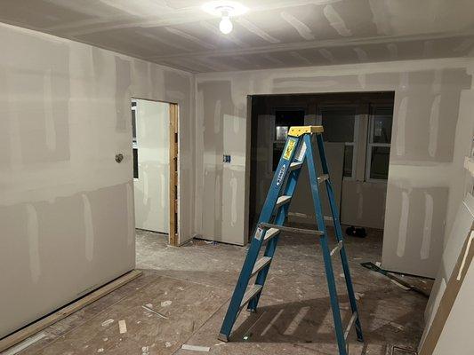 Drywall wall finish