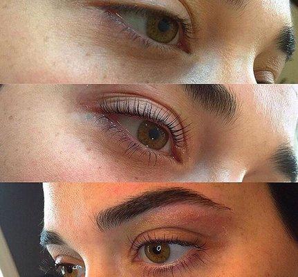 Lash Lift & Tinting : Brow Shaping