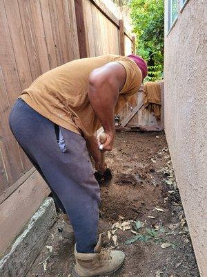 A customer we moved from Inglewood, CA called us back 6 months later to bury her dog in the backyard and give it small headstone.