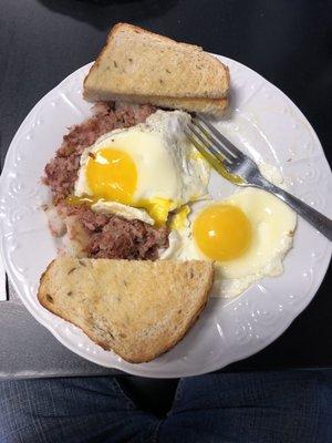 Homemade corn beef hash!