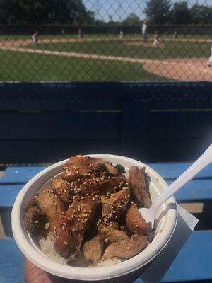 Chicken Teriyaki bowl is new on the menu this season! Yummy!!