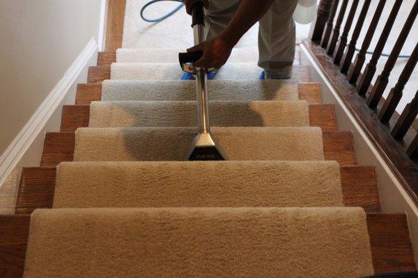 Stairway cleaning