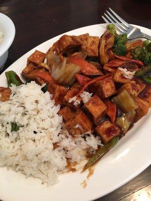 Bean curd with mixed vegetables