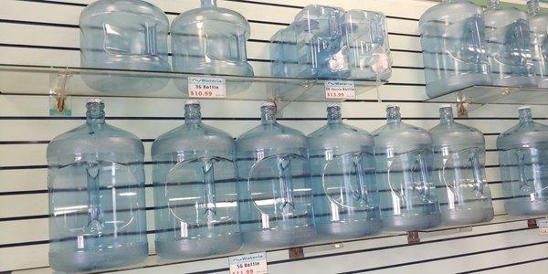 They sell empty gallons here, if you but here they fill with water for free