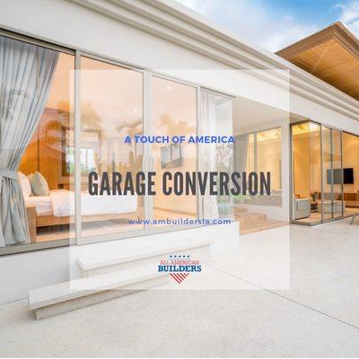 Garage conversion to accessory dwelling unit (ADU) in Los Angeles, California, by All American Builders.