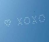 Skytyping aka Skywriting in the sky. 5 planes that fly information creating the largest outdoor signs and advertising in the world.